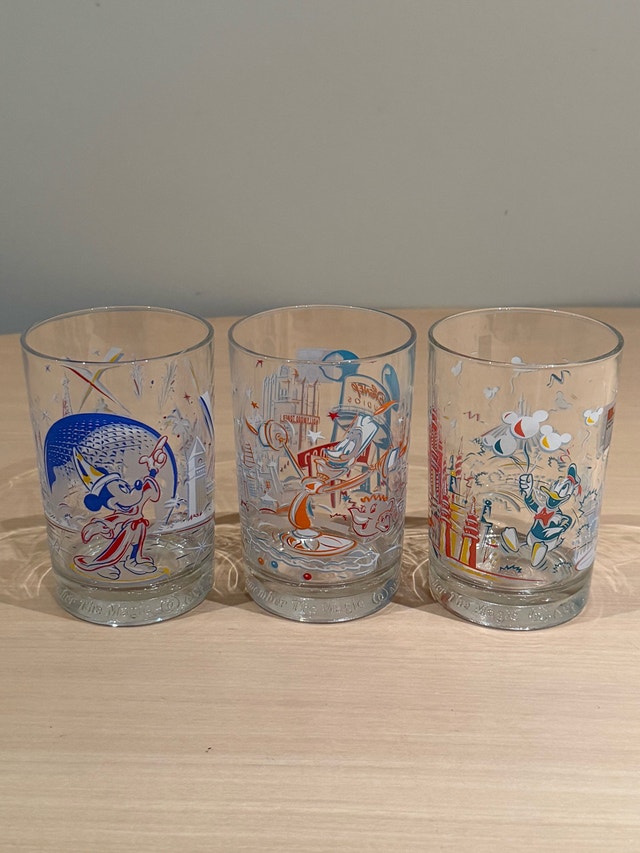 McDonald's Walt Disney World Remember The Magic Glasses - Set