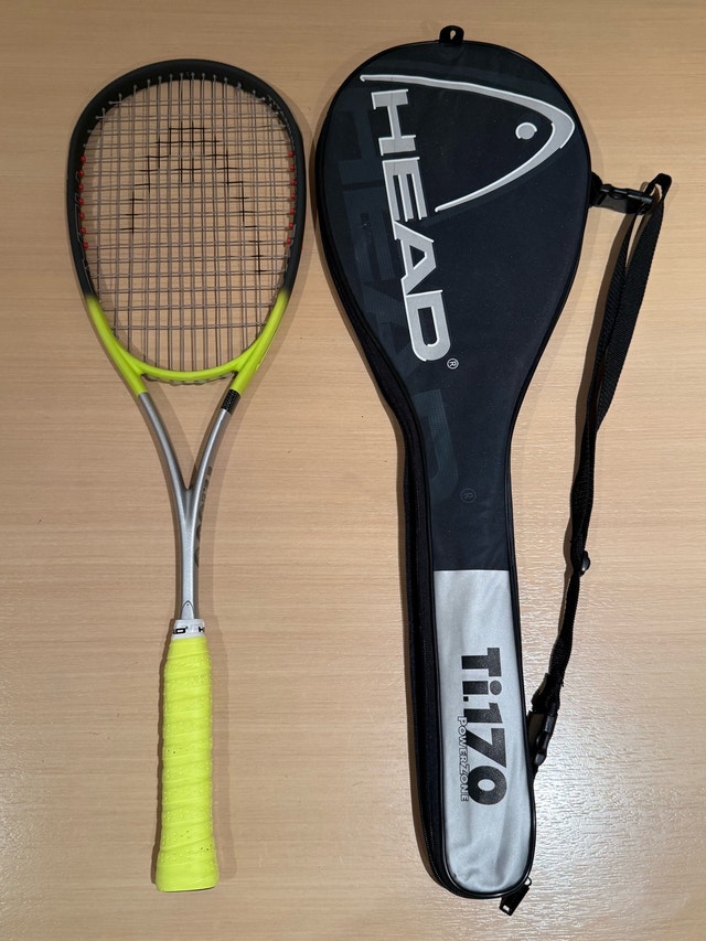 HEAD Ti.160G Titanium Squash Racquet Racket - New Grip