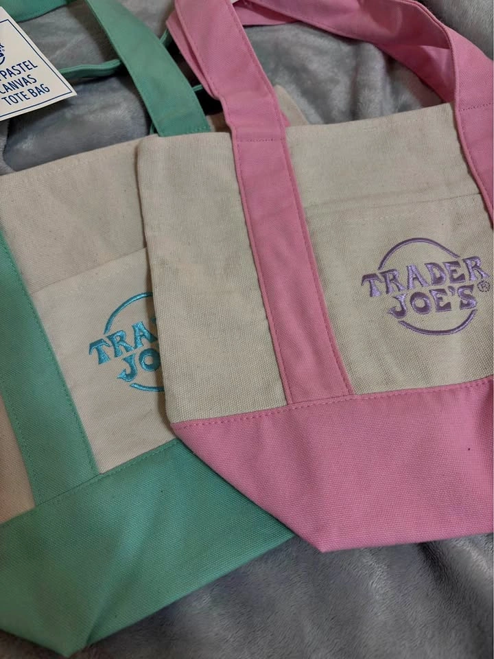 Trader Joe's Mini Canvas Tote Bags