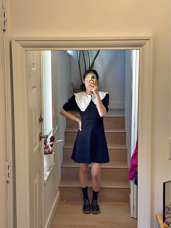 Zara Peter Pan Collar Mini Dress