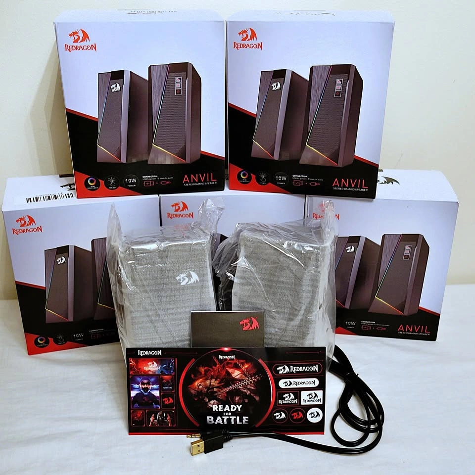 New Original Redragon GS520 Anvil RGB Desktop Computer Speakers
