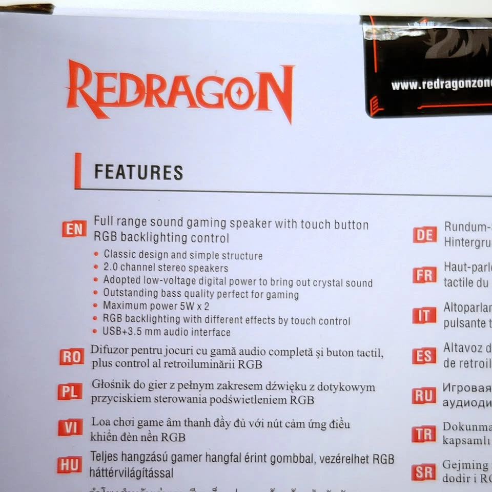 New Redragon GS520 RGB Speakers & Kumara Keyboard Bundle - photo 5