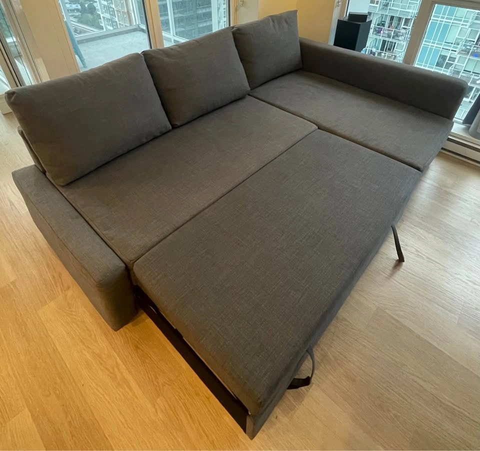 IKEA FRIHETEN Sleeper Sectional Sofa with Mattress & Blanket - photo 3