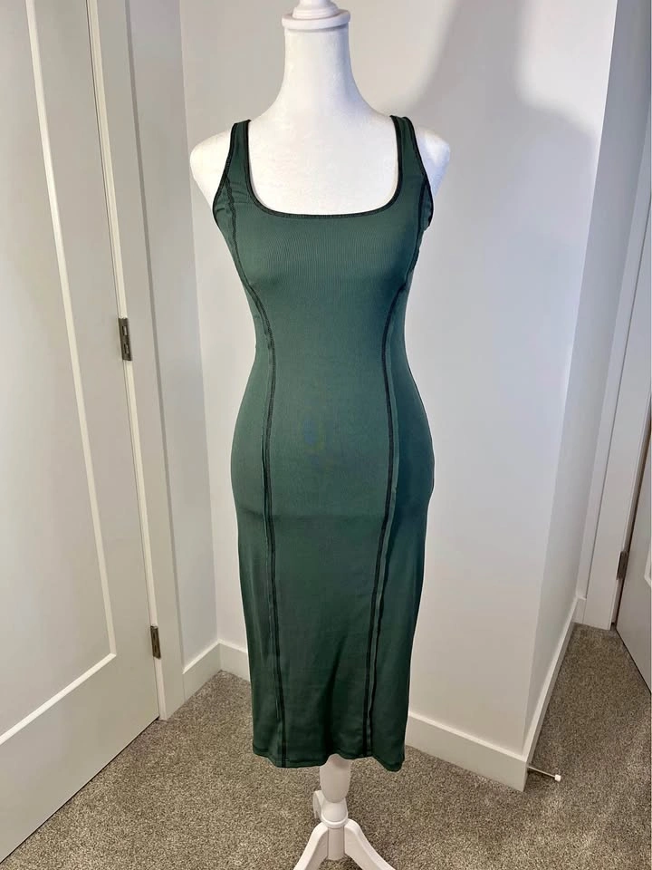 WILFRED FREE Sleeveless Bodycon Midi Dress - Size S