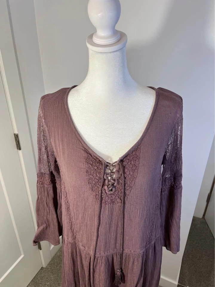 AMERICAN EAGLE Mauve Boho Dress - photo 2
