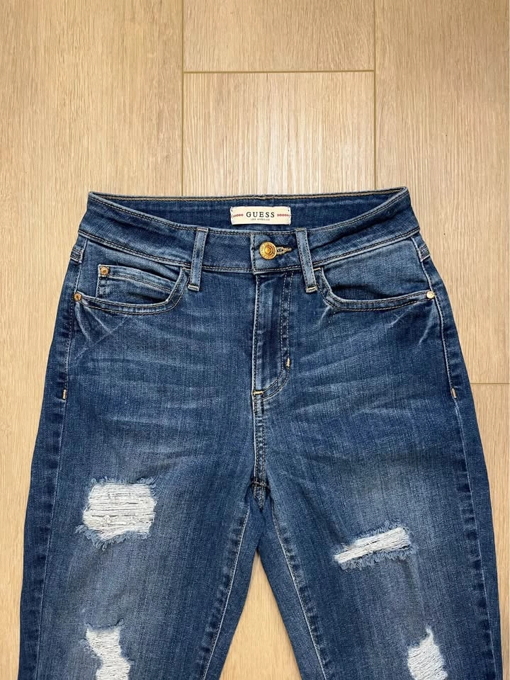 GUESS Dark Blue Distressed Jeans - photo 2