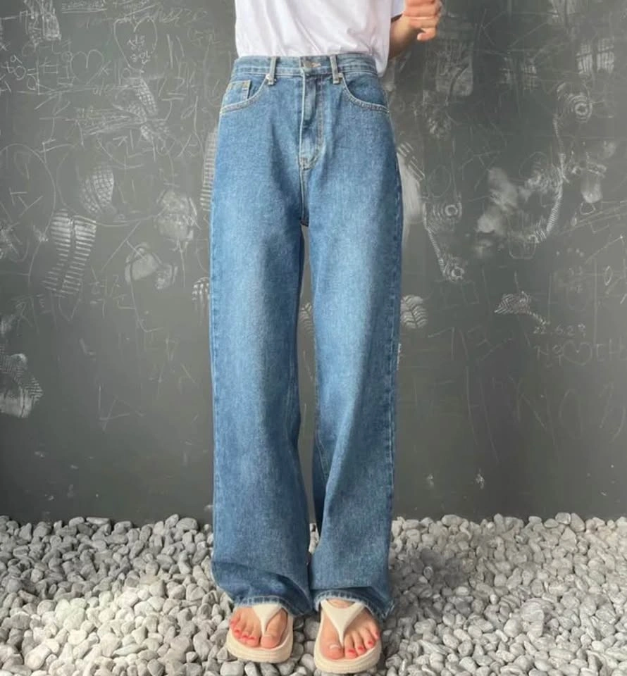 Wide Leg Side Seam Jeans – Size L - photo 4