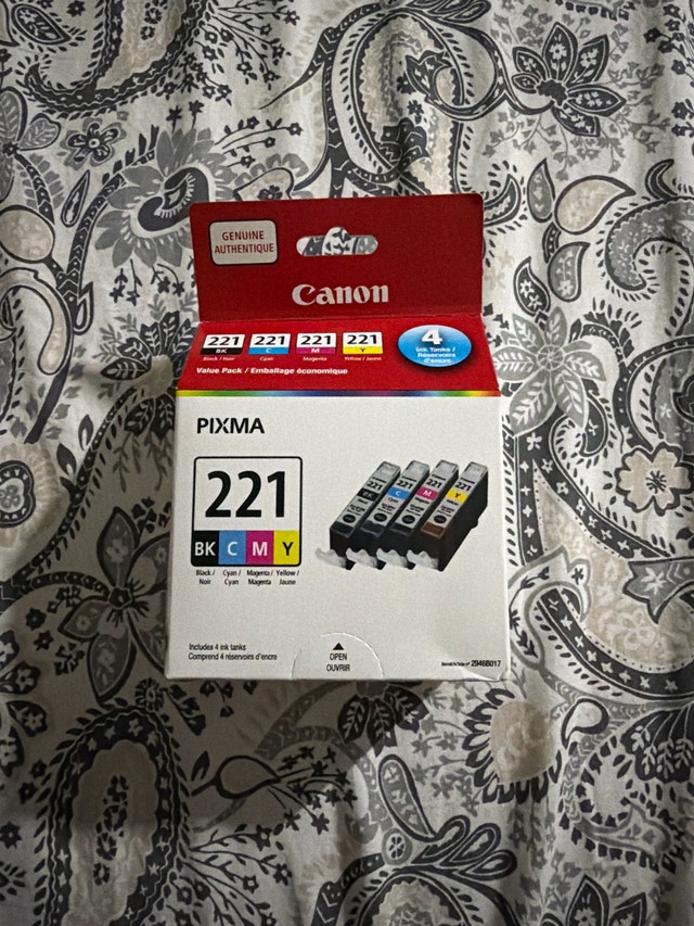 Canon 221 Ink Cartridge Value Pack