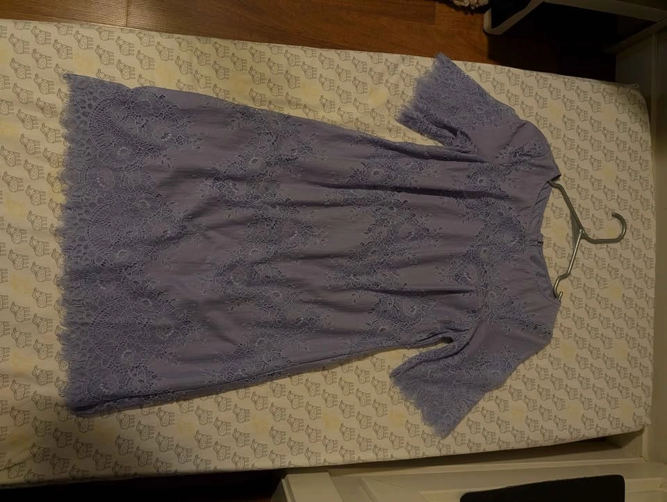 Purple Mini Lace Dress - EU36 - Adrianna Papell - photo 4
