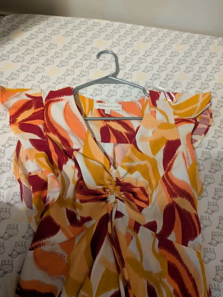 Mustard Mini Dress - Small - Monteau Los Angeles - photo 2