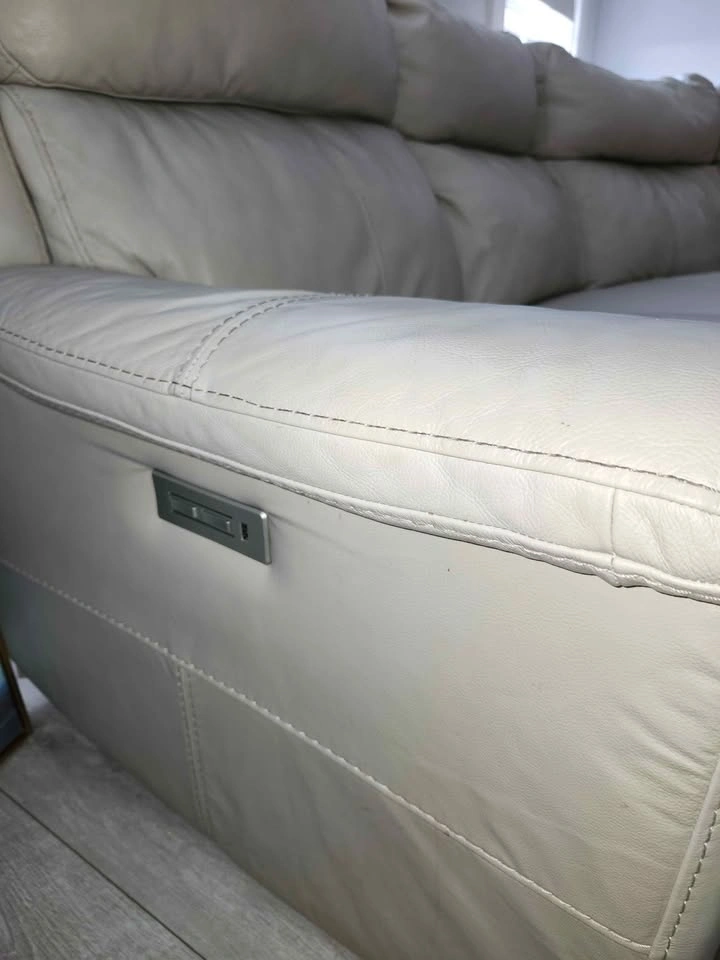 Genuine Leather Power Reclining Sectional - $800 OBO - photo 3