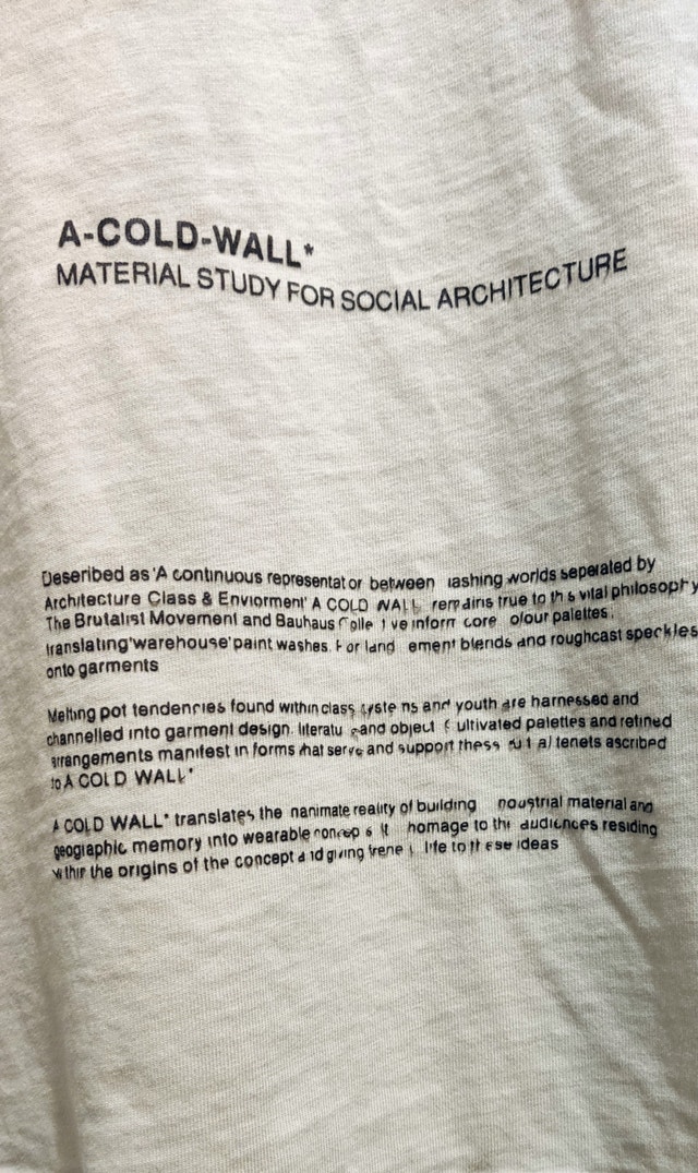 A-COLD-WALL* GLASS BLOWER TEE M Menswear - photo 5