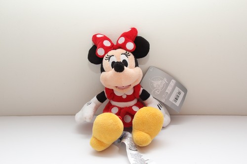 Disney Parks Minnie Mouse Red Polka Dot Plush Toy 9" ~ NEW