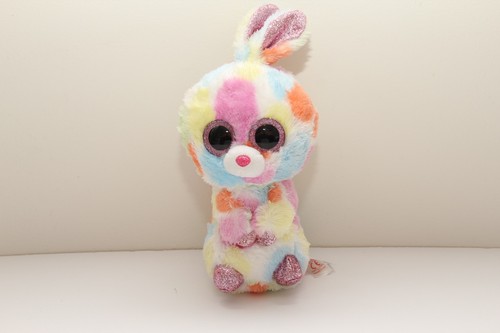 Ty Beanie Boos Lollipop EASTER BUNNY Rabbit Tie Dye Plush 6”