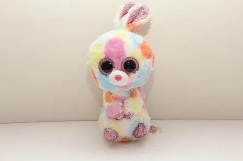 Ty Beanie Boos Lollipop EASTER BUNNY Rabbit Tie Dye Plush 6”