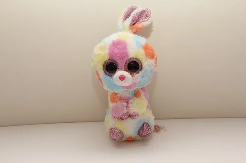Ty Beanie Boos Lollipop EASTER BUNNY Rabbit Tie Dye Plush 6” - photo 5