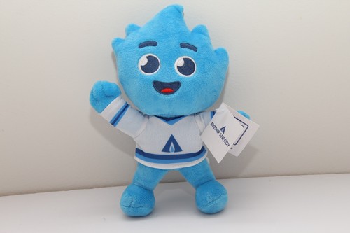 Avenir Energy Flame Mascot Plush Toy 8 Inch Blue Hockey Jersey