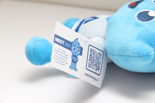 Avenir Energy Flame Mascot Plush Toy 8 Inch Blue Hockey Jersey - photo 2