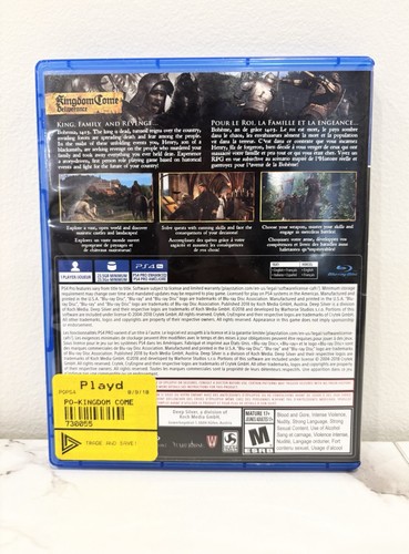 Kingdom Come Deliverance PlayStation 4 PS4 Excellent Condition - photo 2
