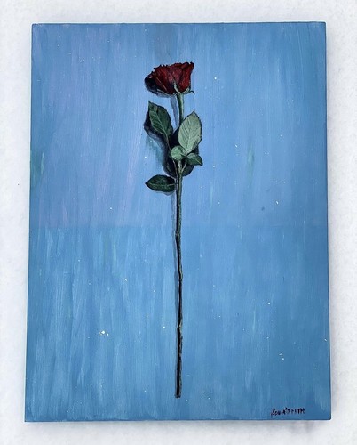 Original acrylic painting on Wooden Panel Beauty & The Beast