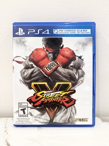 Street Fighter 5 V (PlayStation 4, 2016) Complete Tested Working
