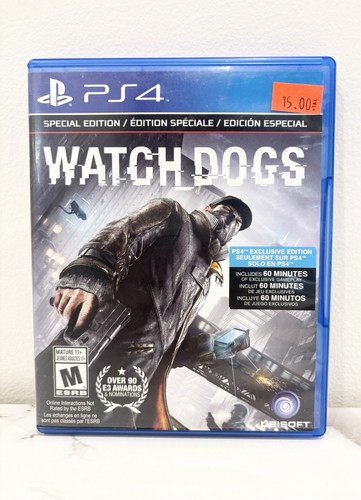 Watch Dogs - Special Edition (Sony PlayStation 4 PS4, 2014) W/ M