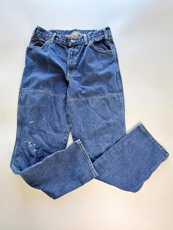 Dickies Carpenter Jeans, Distressed Workwear Denim, 34" Waist