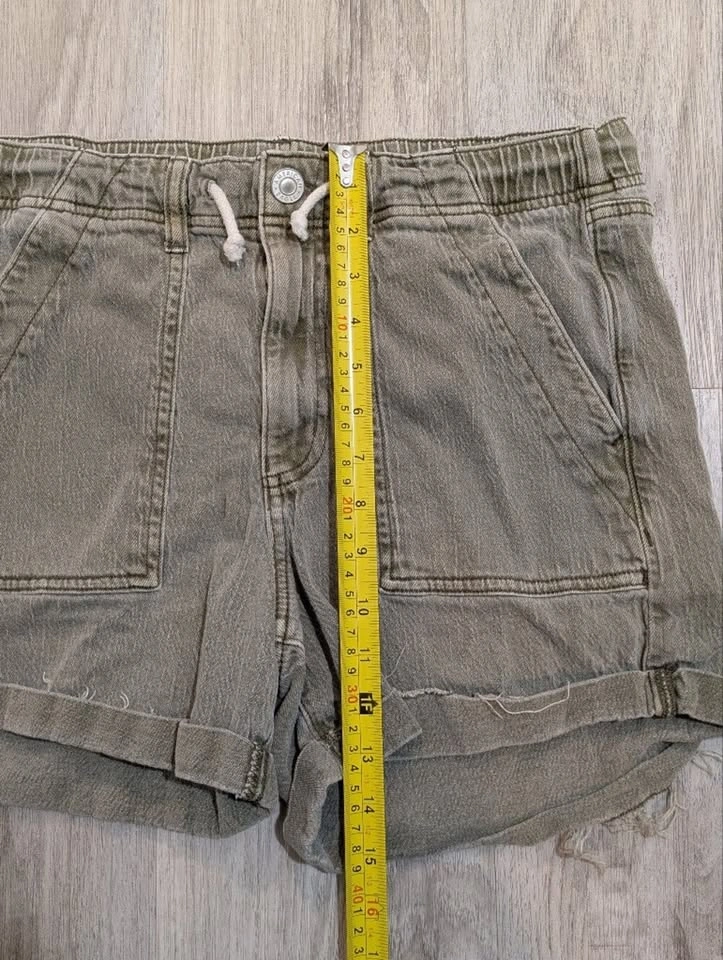 American Eagle Women’s Size 12 Denim Shorts – Distressed Green/G - photo 4