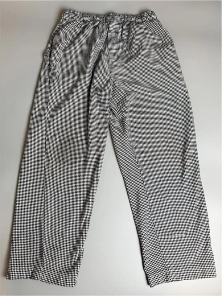Vintage Houndstooth Wide Leg Pants, High Waisted Trousers - photo 5