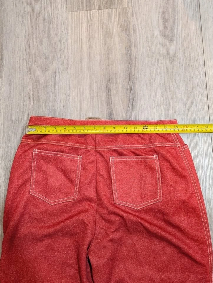 Vintage Tan Jay Red Orange Wide Leg Pants - Size 18 - photo 5