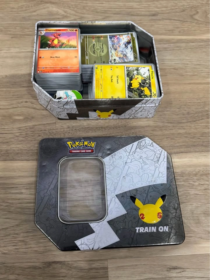 Pokemon Card Lot 335+ Cards EX Holo Tin Sleeves Pin Bundle - photo 2