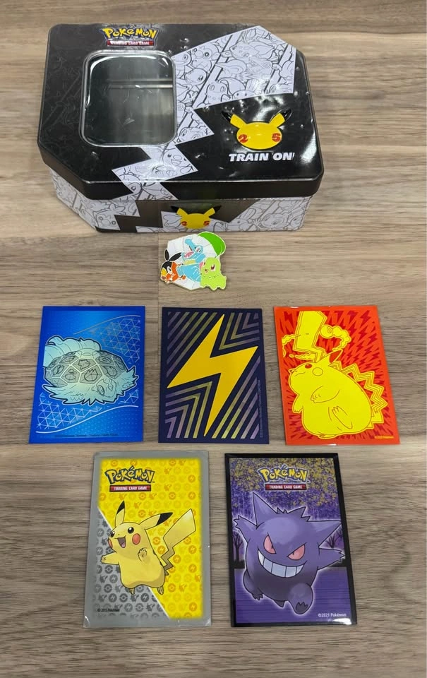 Pokemon Card Lot 335+ Cards EX Holo Tin Sleeves Pin Bundle - photo 4