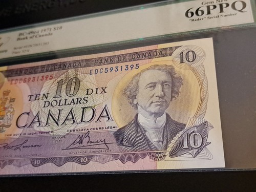 1971 Bank Of Canada $10 4-Digit Radar Note 5931395 Legacy 66 - photo 3