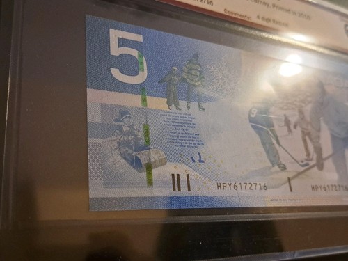 2006 Bank of Canada $5 4-Digit Radar Note HPY 6172716 - photo 3