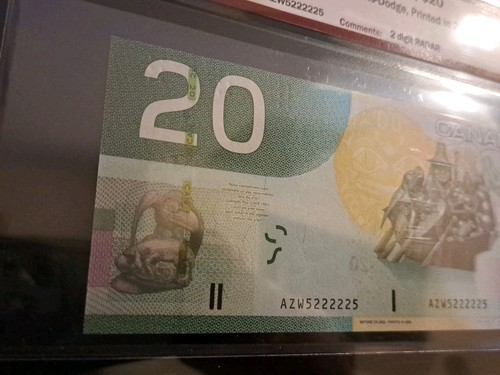 2004 Bank Of Canada $20, 2-Digit Radar Note, 5222225 - photo 3