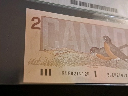 1986 Bank Of Canada $2, 3-Digit Radar Note, 4214124, Legacy 67 - photo 3