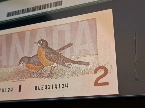 1986 Bank Of Canada $2, 3-Digit Radar Note, 4214124, Legacy 67 - photo 4