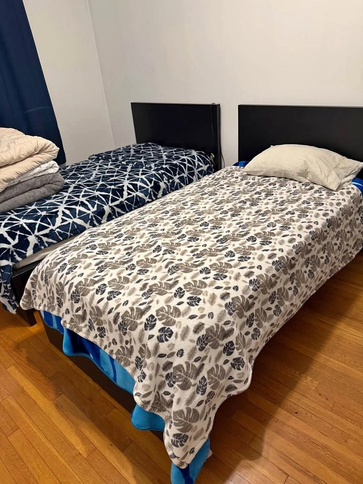 Two IKEA Twin Size Beds with Mattresses