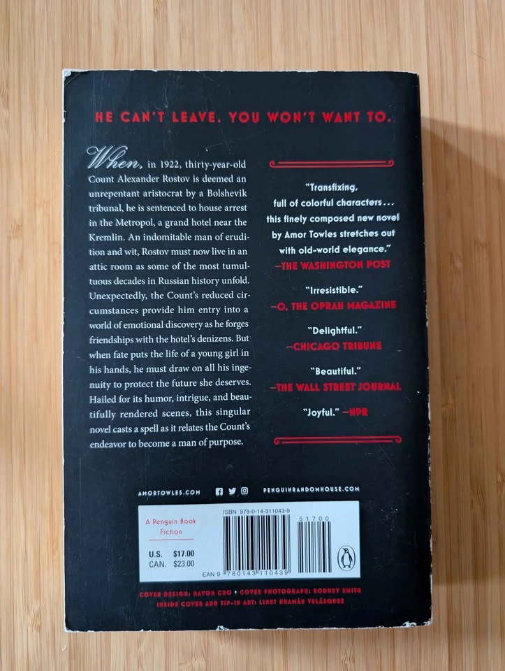 A Gentleman in Moscow by Amor Towles - photo 2