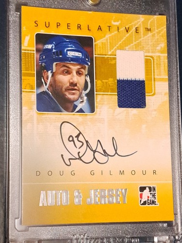 2008 In The Game Superlative Silver Doug Gilmour Jersey Auto /50 - photo 2