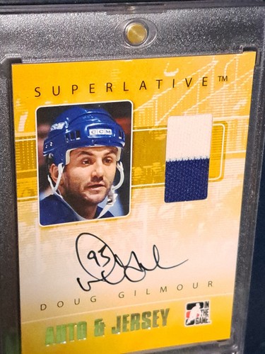 2008 In The Game Superlative Silver Doug Gilmour Jersey Auto /50 - photo 3