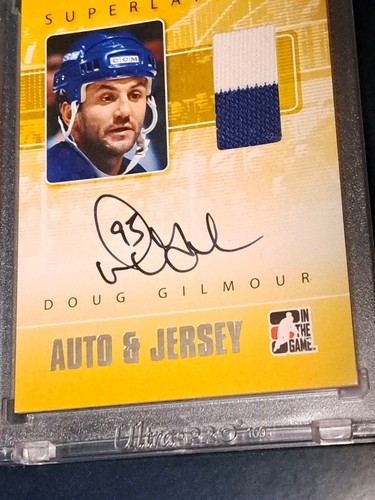 2008 In The Game Superlative Silver Doug Gilmour Jersey Auto /50 - photo 4