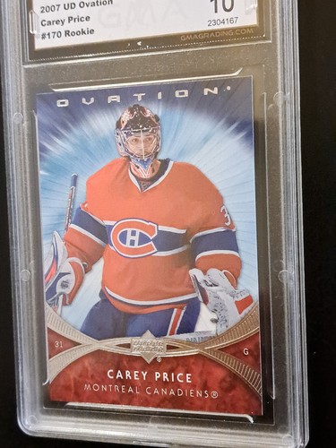 2007 Upper Deck Ovation Carey Price Rookie Card GMA 10 - photo 3