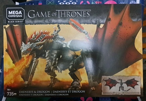 Mega Construx Game of Thrones Daenerys and Drogon 735 PCS