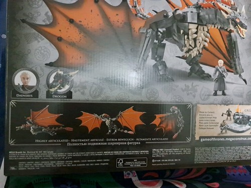 Mega Construx Game of Thrones Daenerys and Drogon 735 PCS - photo 5