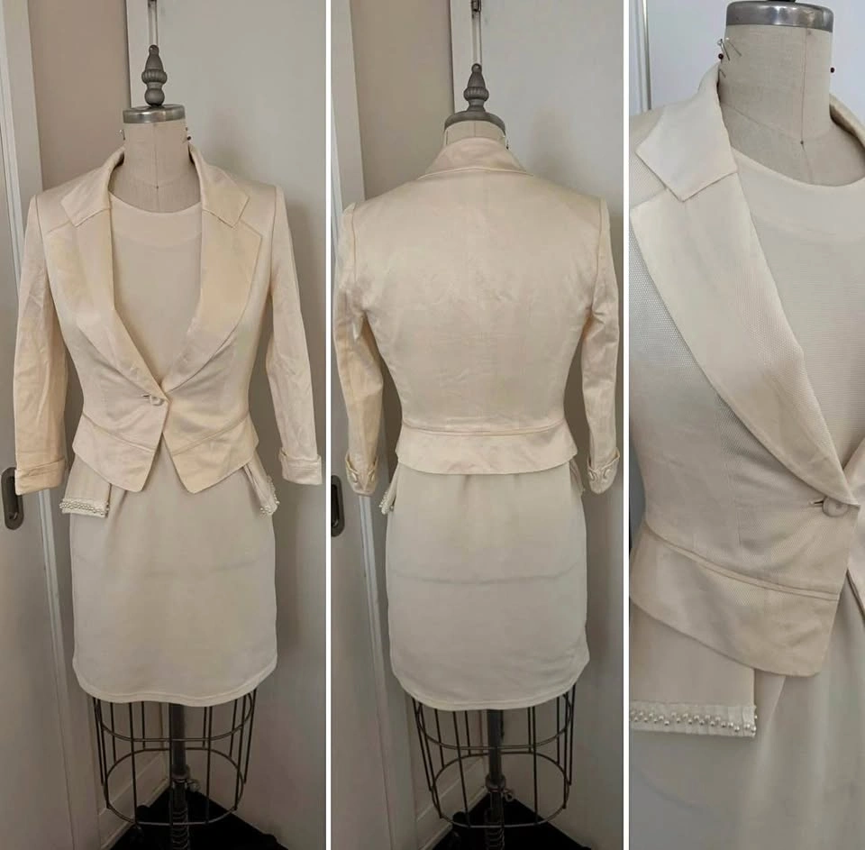 Ladies 2-Piece Suit (Dress and Blazer) - Size 4/Small