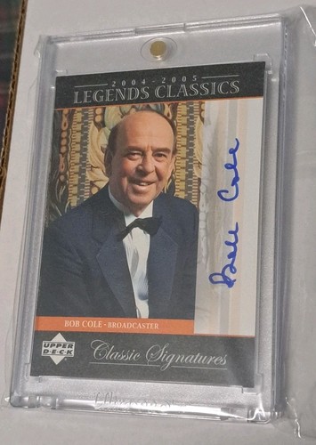 2004-05 Upper Deck Legends Classic Signatures Bob Cole Auto - photo 2