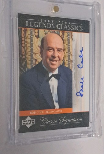 2004-05 Upper Deck Legends Classic Signatures Bob Cole Auto - photo 3