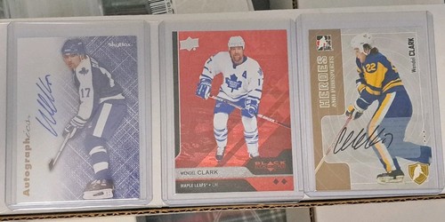 Wendel Clark lot! 2012 Fleer Auto, 2013 Black Diamond /50, 2005