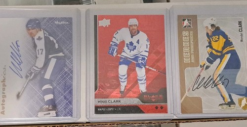 Wendel Clark lot! 2012 Fleer Auto, 2013 Black Diamond /50, 2005 - photo 2